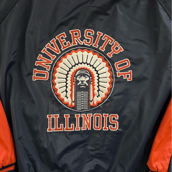 Vintage University of Illinois Leather Jacket - Picture 2 of 8